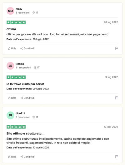 screenshot recensione unibet