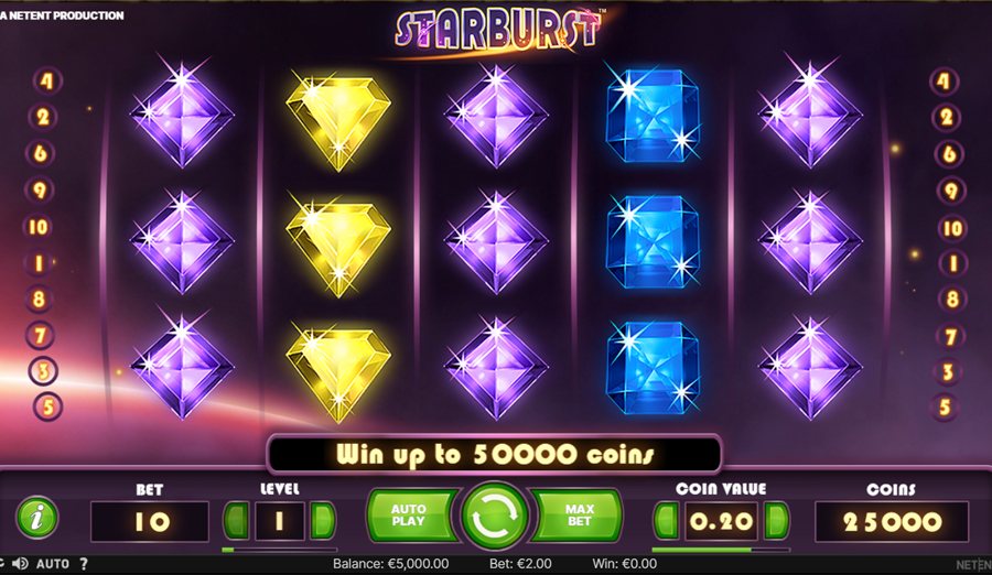 screenshot starburst slot snai casino