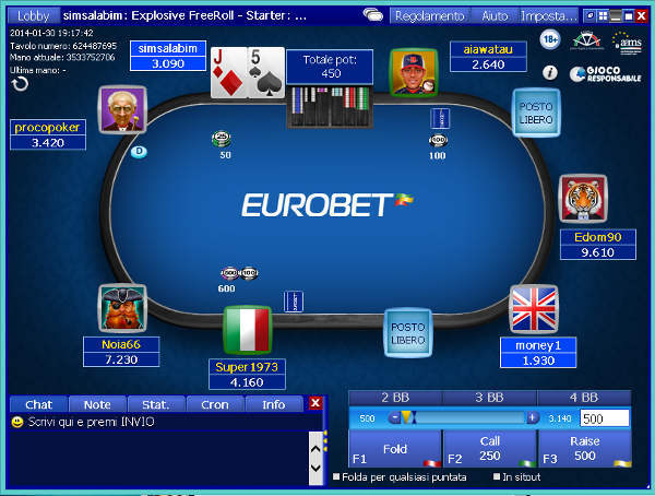 EurobetPOKER eurobet poker lobby