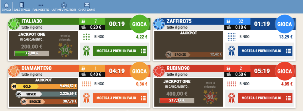 eurobetBingo eurobet varianti bingo