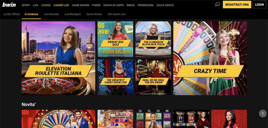 screenshot casino live bwin