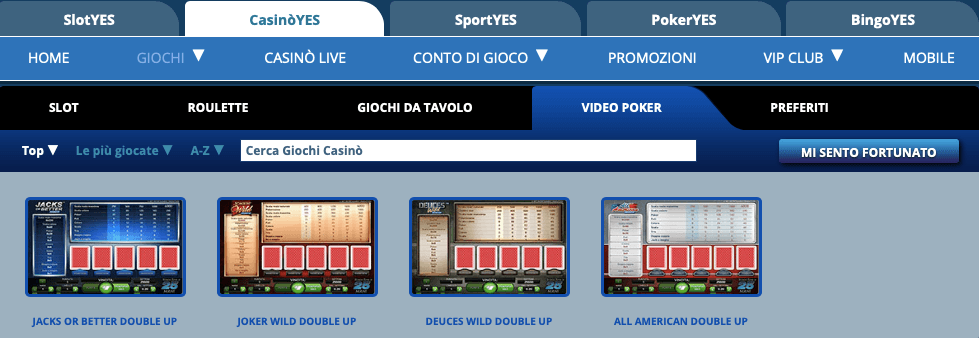 videopoker 5 SlotYes Video Poker