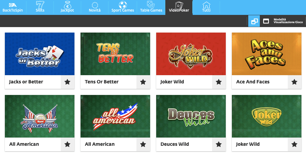 videopoker 7 Enjoybet Video Poker