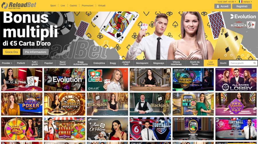 screenshot casino live reloadbet