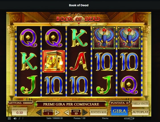 screenshot book of dead newgioco