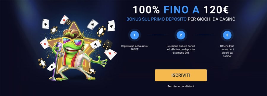 bonus benvenuto 20bet bonus benvenuto 20bet