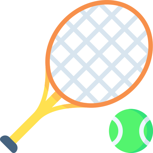 tennis racket and ball