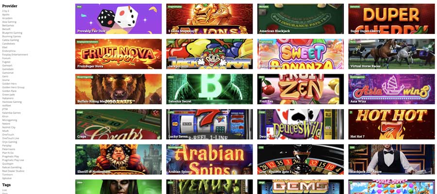 screenshot del gioco betcoin