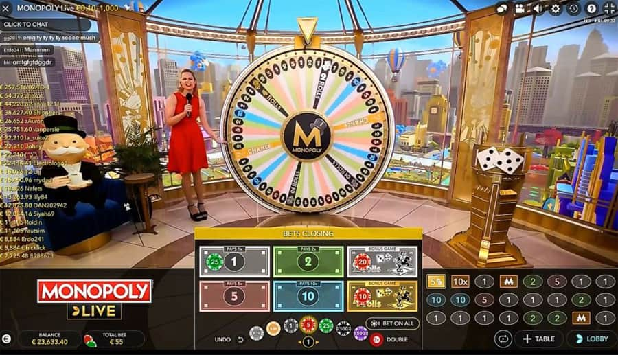 screenshot monopoly live powbet