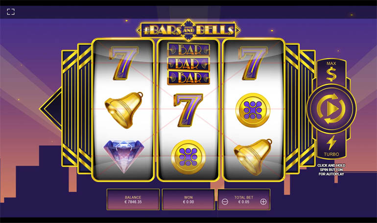 screenshot del slot gioco bars and bells