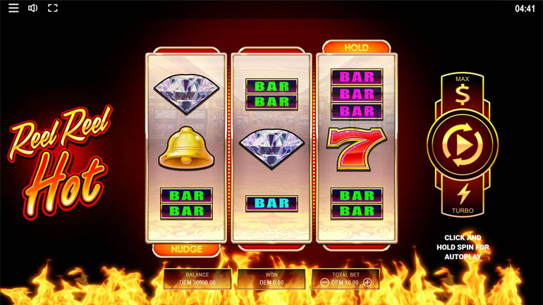 screenshot del slot gioco reel reel hot