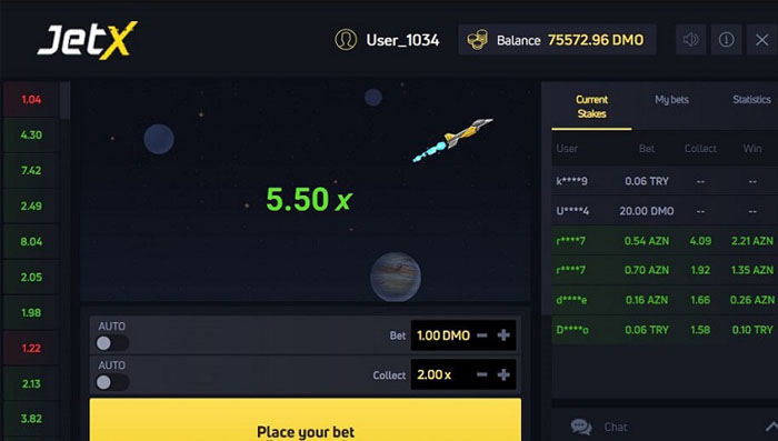 screenshot jet x quick game