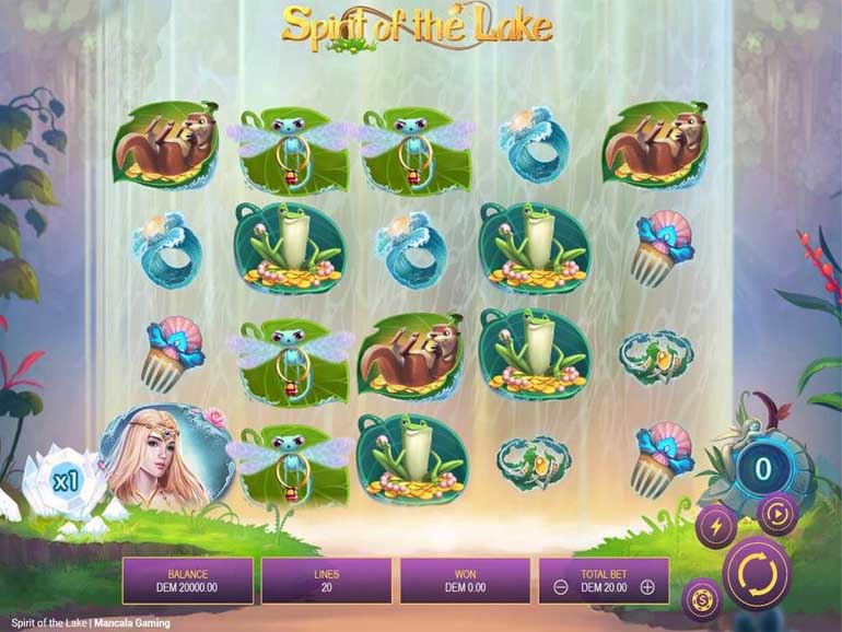 screenshot del slot gioco spirit of the lake