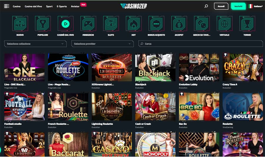 casino live casinozer