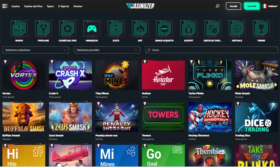 screenshot mini giochi casinozer mini giochi casinozer