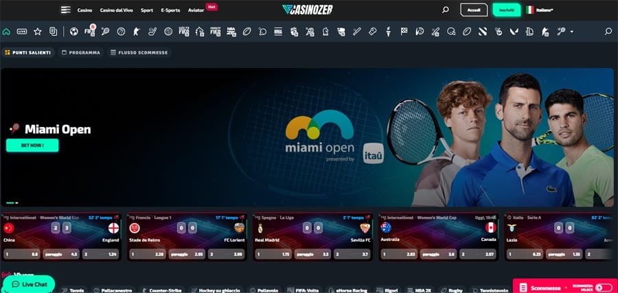screenshot scommesse casinozer scommesse casinozer