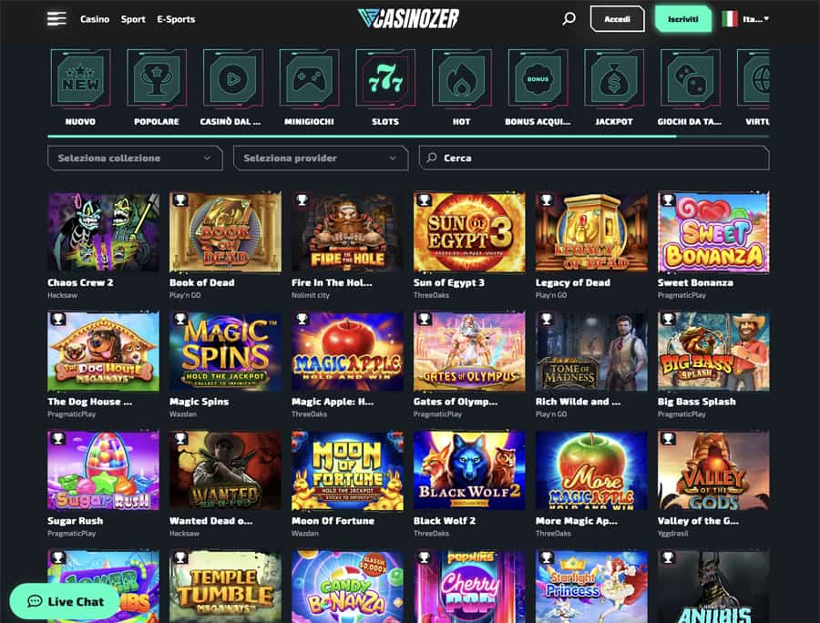 screenshot slots casinozer slots casinozer