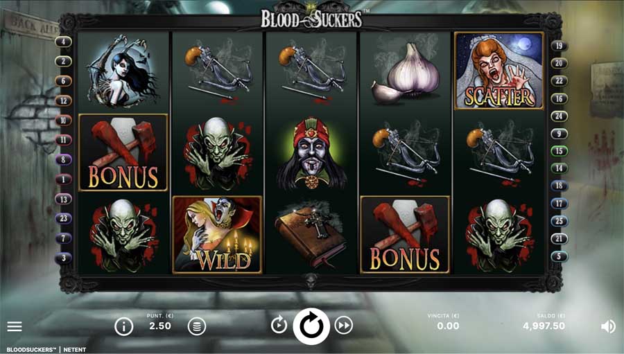 screenshot blood suckers unibet