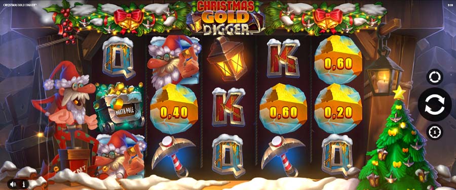 screenshot del slot gioco christmas gold digger