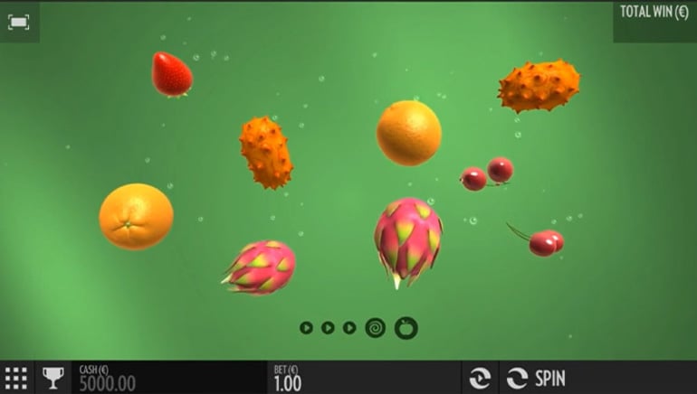 screenshot del slot gioco fruit warp