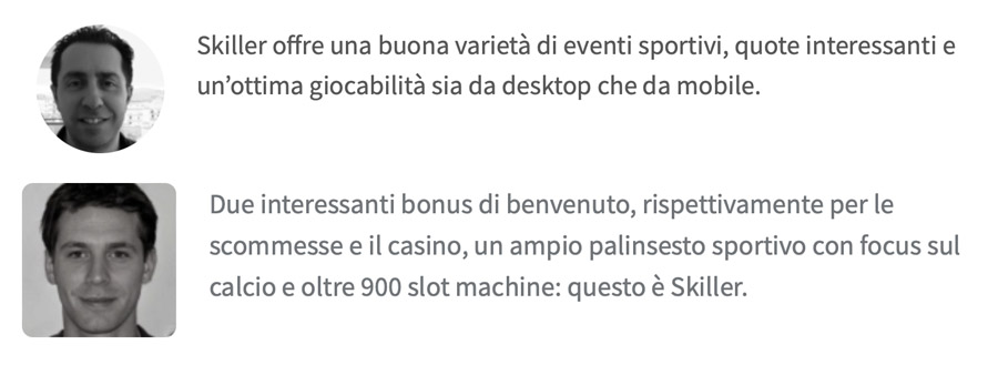 screenshot recensione skiller casino