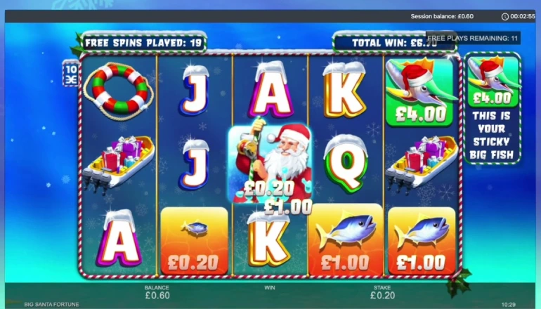 big santa fortune screen big santa fortune screen