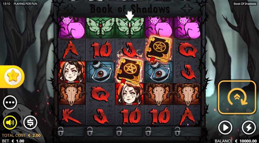 screenshot chescommessa book of shadows slot