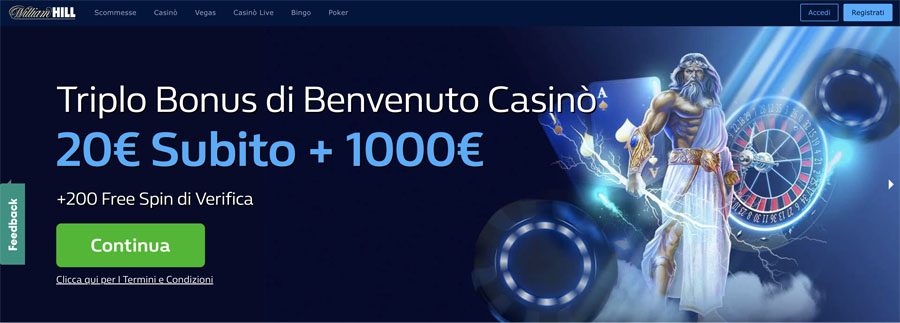 william hill bonus