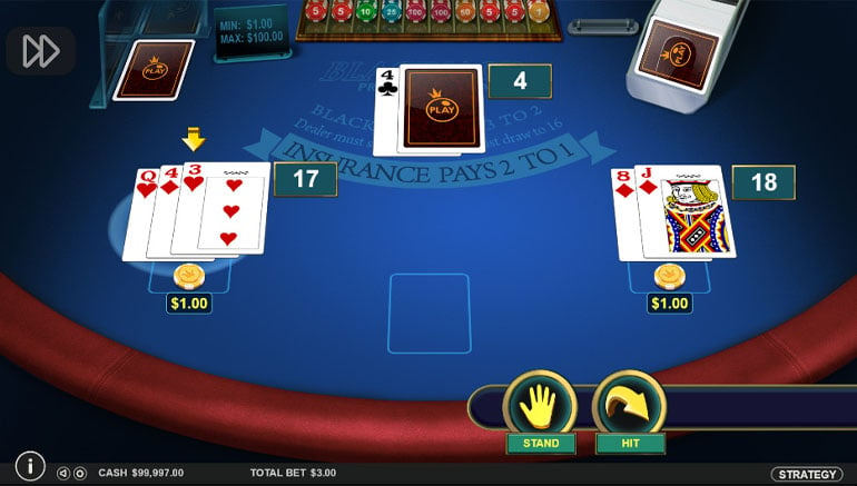 grafica blackjack multihand