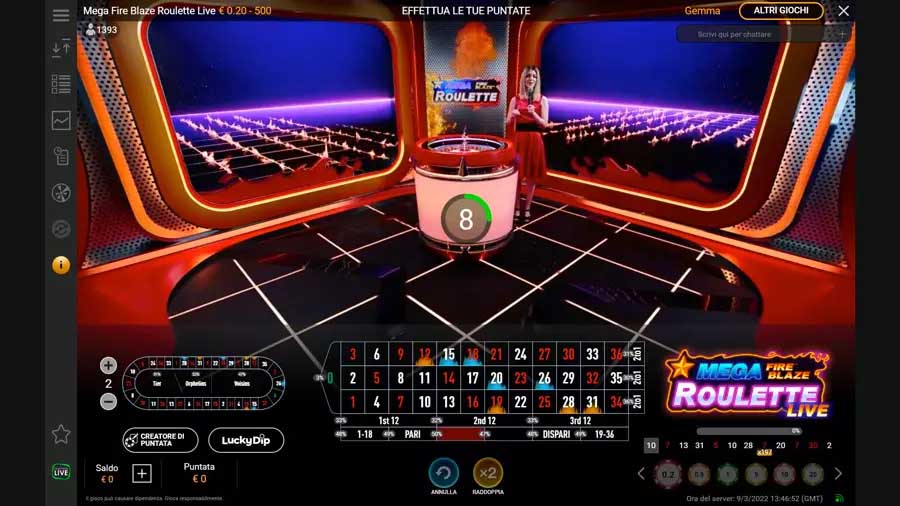 roulette mega fire blaze live grafica roulette mega fire blaze live grafica