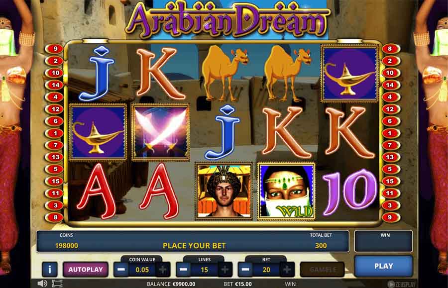 screenshot arabian dream gioco dobet casino