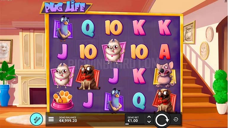 screenshot del slot gioco pug life