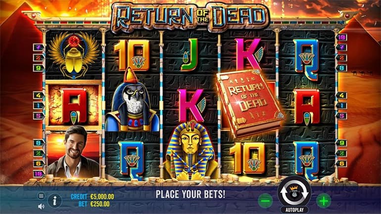 screenshot del slot gioco return of the dead