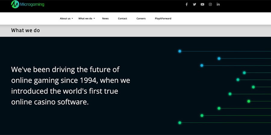 screenshot homepage microgaming screenshot homepage microgaming