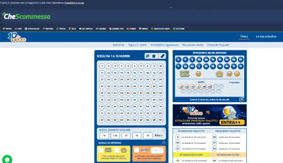 che scommessa 10 e lotto che scommessa 10 e lotto