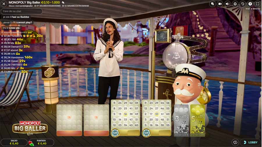 screenshot monopoly big baller giocare