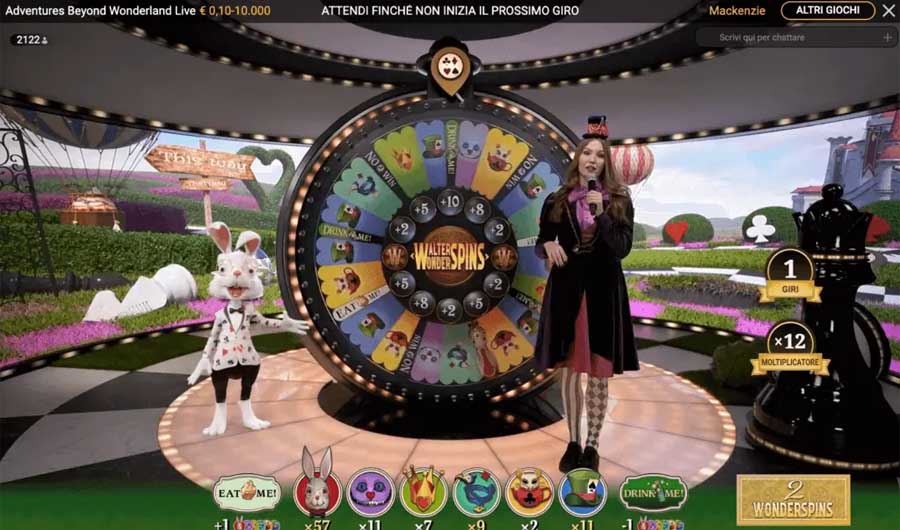 screenshot ruota bonus wonderspins