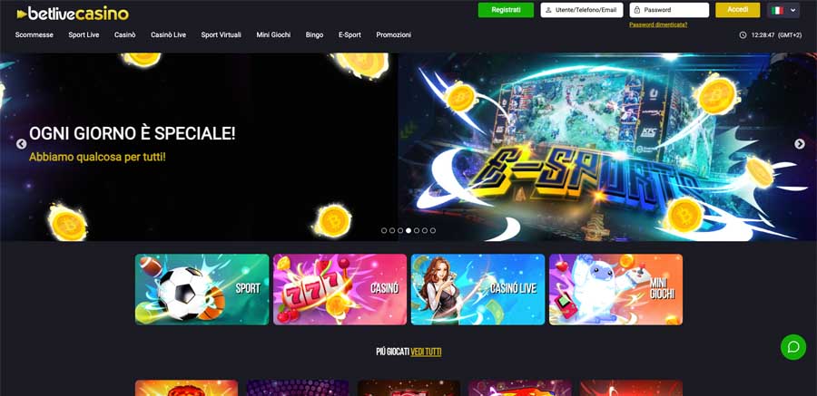 screenshot lo stile betlive casino