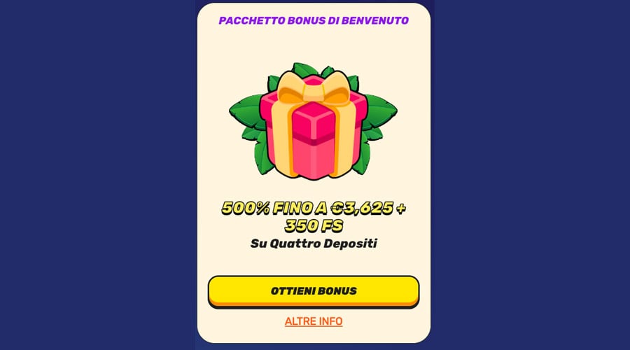 bonus benvenuto gamblezen casino