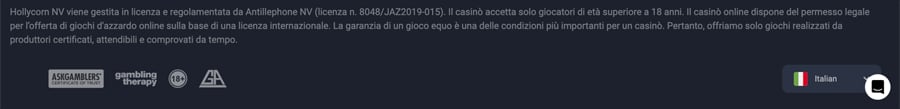 licenza lucky hunter casino