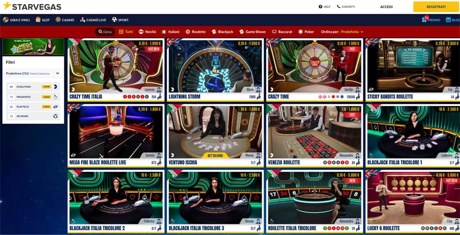 starvegas giochi live american starvegas giochi live american express