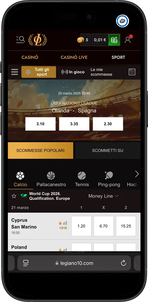 scommesse legiano
